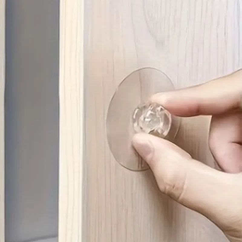 4 Stück Transparente Kristall-Türknöpfe Schubladen-Schrank-Türgriffe Selbstklebende Griffe mit Hakenfunktion Tür-Wanddekoration – Detail 7