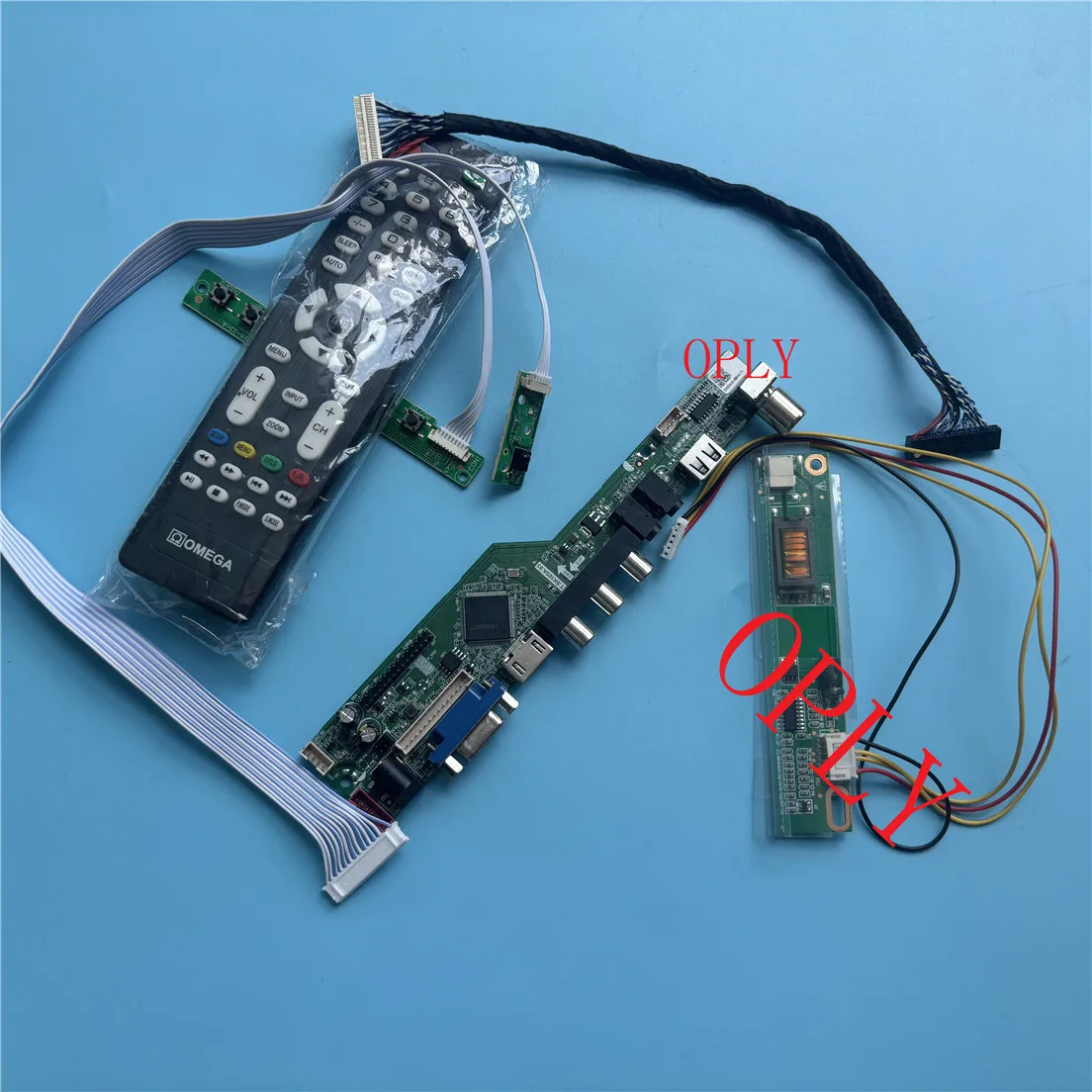 TV Controller board kit VGA USB HDMI-compatible RF  15.6