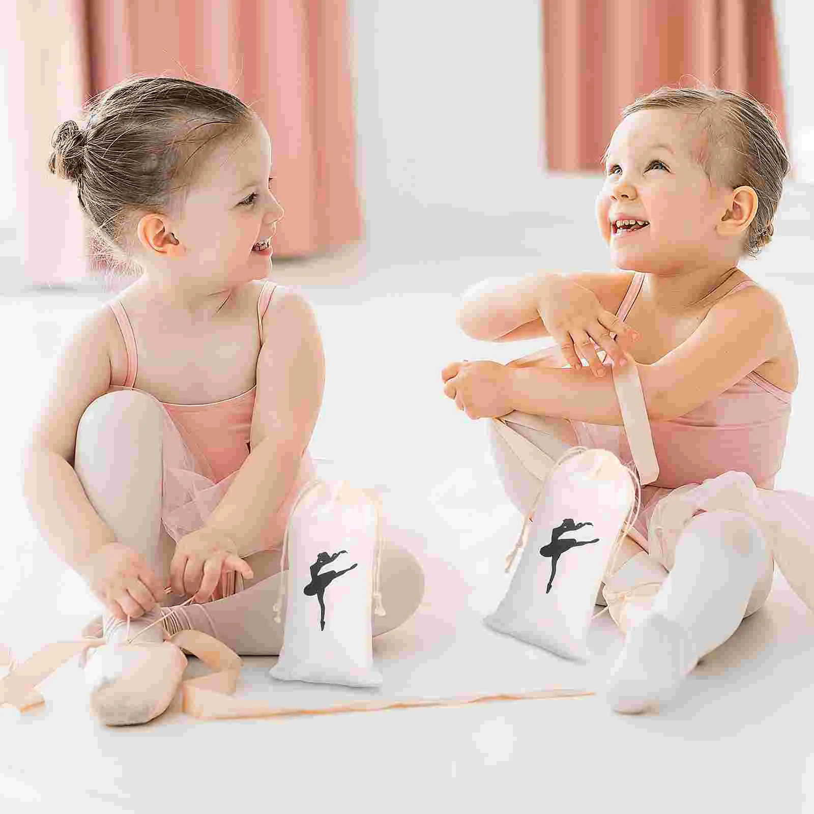 Sac pantoufles de Ballet 3 pièces, sacs à chaussures de danse pour filles, chaussures en coton pour femmes et filles