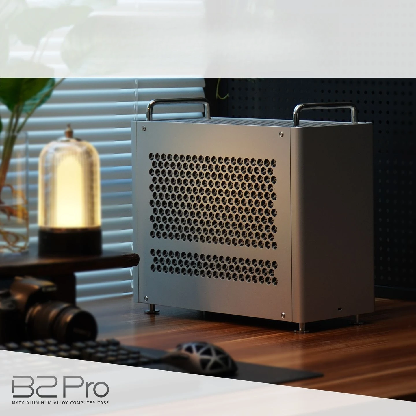 B2Pro Micro ATX Case Full Aluminum Matx Desktop Chassis Computer Fits Matx/Atx/Sfx Power Supply &240 Water Cooling
