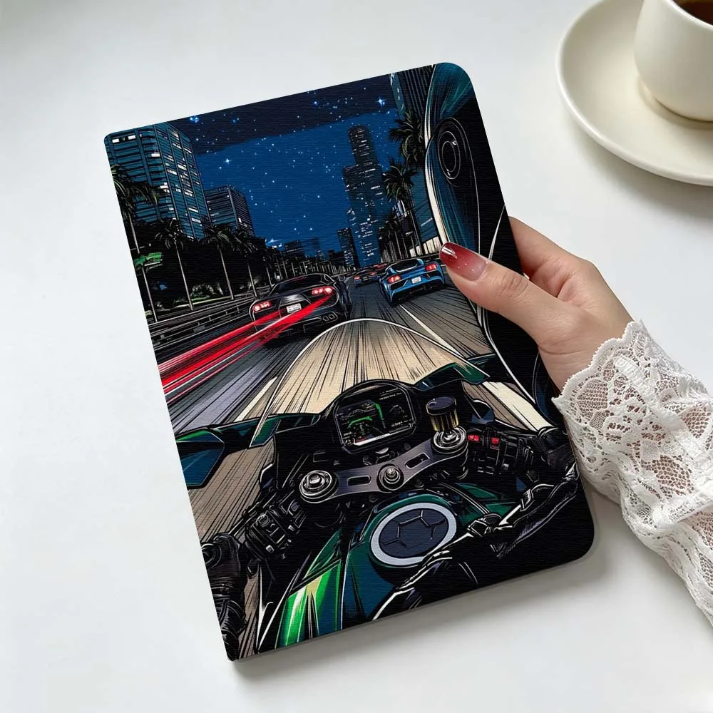 

Art Cool Dark Car For Apple iPad Pro Mini A16 A17 A14 4 5 6 7 6th 7th Gen 9.7 12.9 11 13 M4 inch Tablet Case Soft