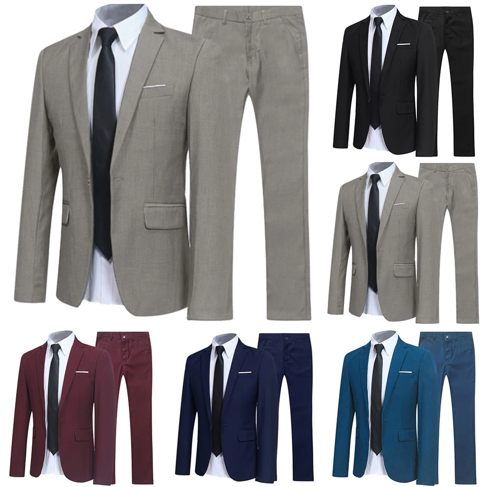 Freizeitanzug, Herrenhose, täglicher Gebrauch, alle Jahreszeiten, brandneu, Zuhause, Pendeln, lange Ärmel, Polyesterstoff, leichter Stretch