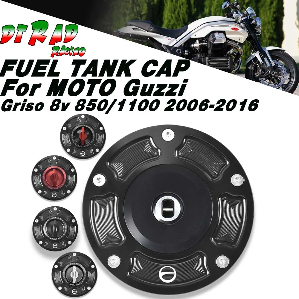 

For MOTO Guzzi Griso 8v 850/1100 2006-2016 CNC Billet Fuel Filler Cover Motorcycle Quick Release Gasoline Tank Plug Airbox Cap