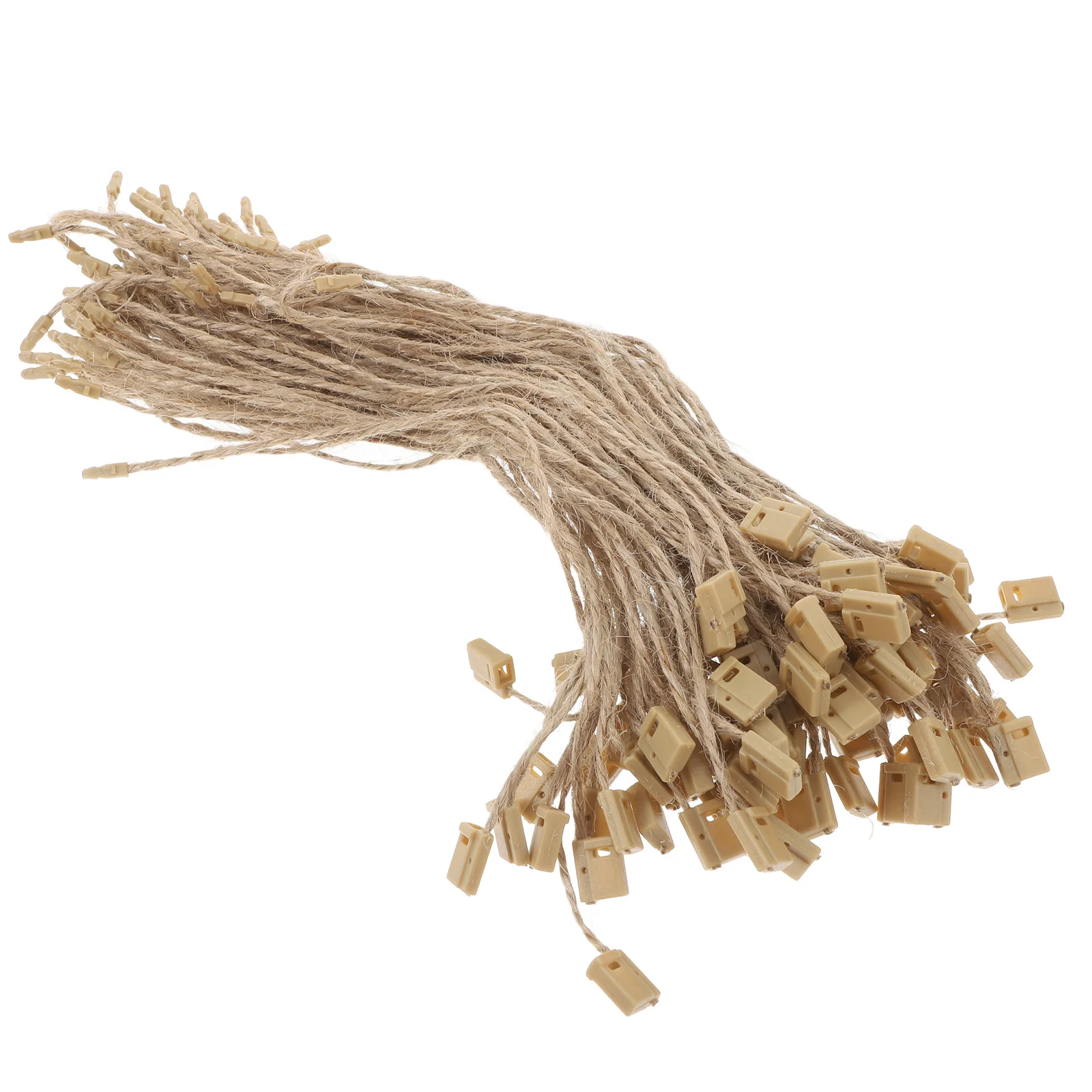 

100Pcs Ornament Hanging Rope Rustic Tag String Natural Hemp Twine for Swing Tags Present Tags DIY Crafts Easy Installation