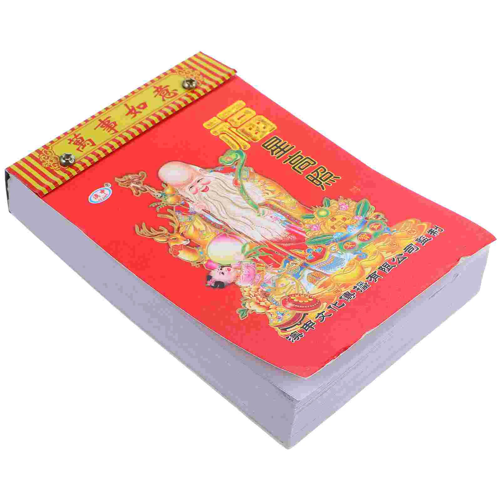 Lunar Events 2024 Calendar Planner Traditional Hanging Tear-off Household Wall Paper Decor Chinese Year Dragon