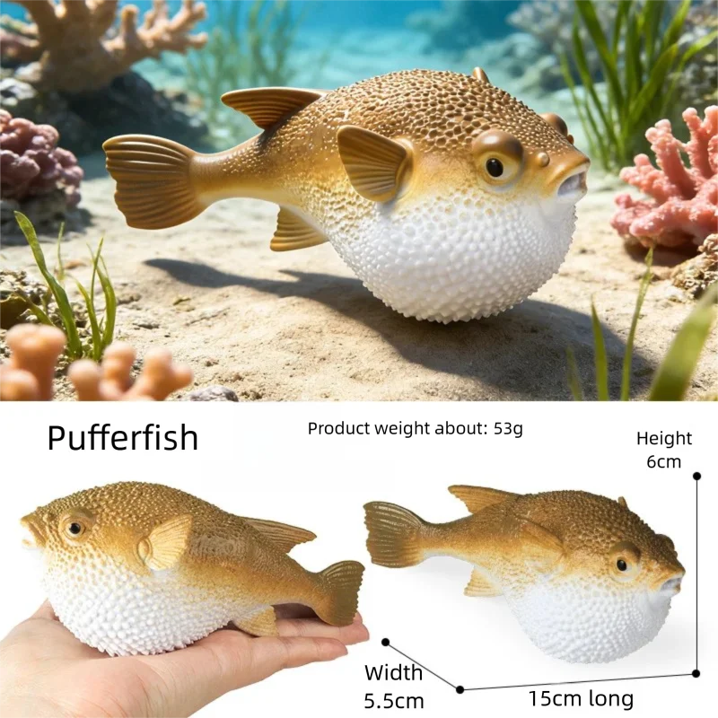 Realistische Meerestier-Figur Tiefsee-Kreaturen-Modell Ozean-Fisch-Figuren Blobfisch-Sammlung Geschenk-Dekoration – Detail 7