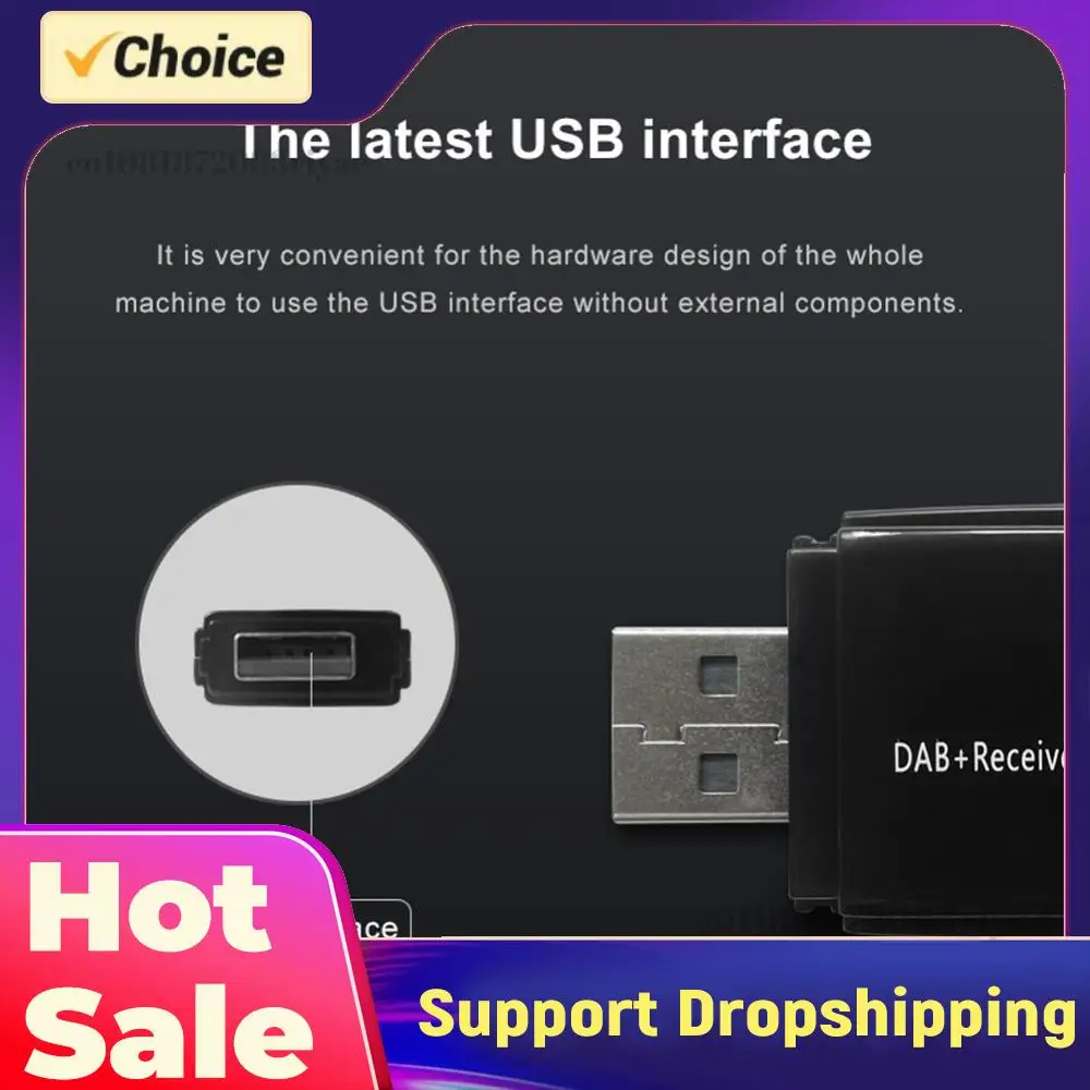 

Car DAB+ Digital Radio Box USB Interface Car DAB+ Box Portable Car Radio Antenna Receiver for Android 5.1 and Above Car Radio