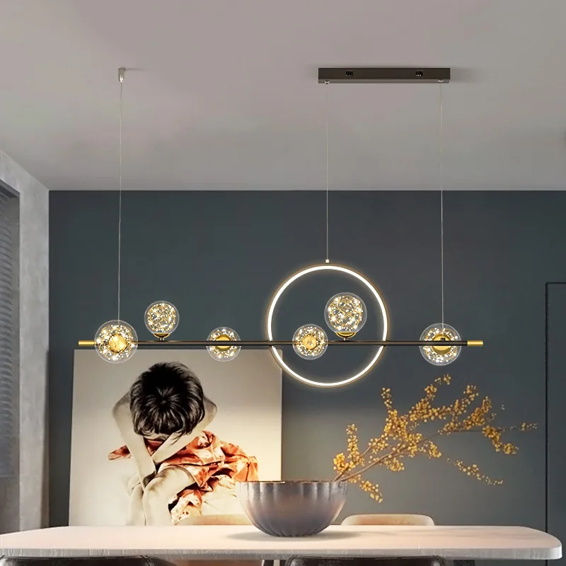 Modern Chandeliers LED Pendant Light for Home Hotel Hanging Pendant Lamps Restaurant Dining Glass Decor Indoor Fixture