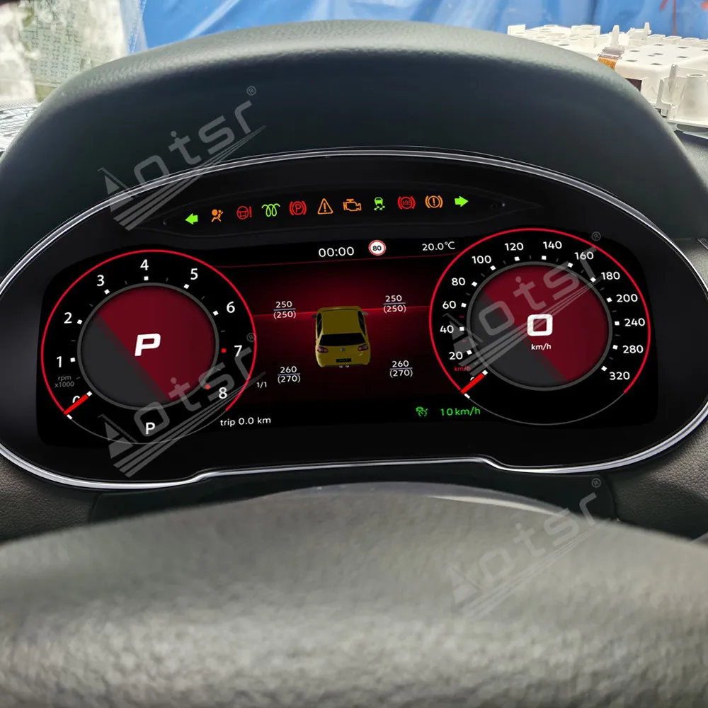 

Для Volkswagen Skoda Octavia 2015-2020: Полностью цифровая приборная панель с ЖК-дисплеем, виртуальный приборный щиток, высокое разрешение, обновление