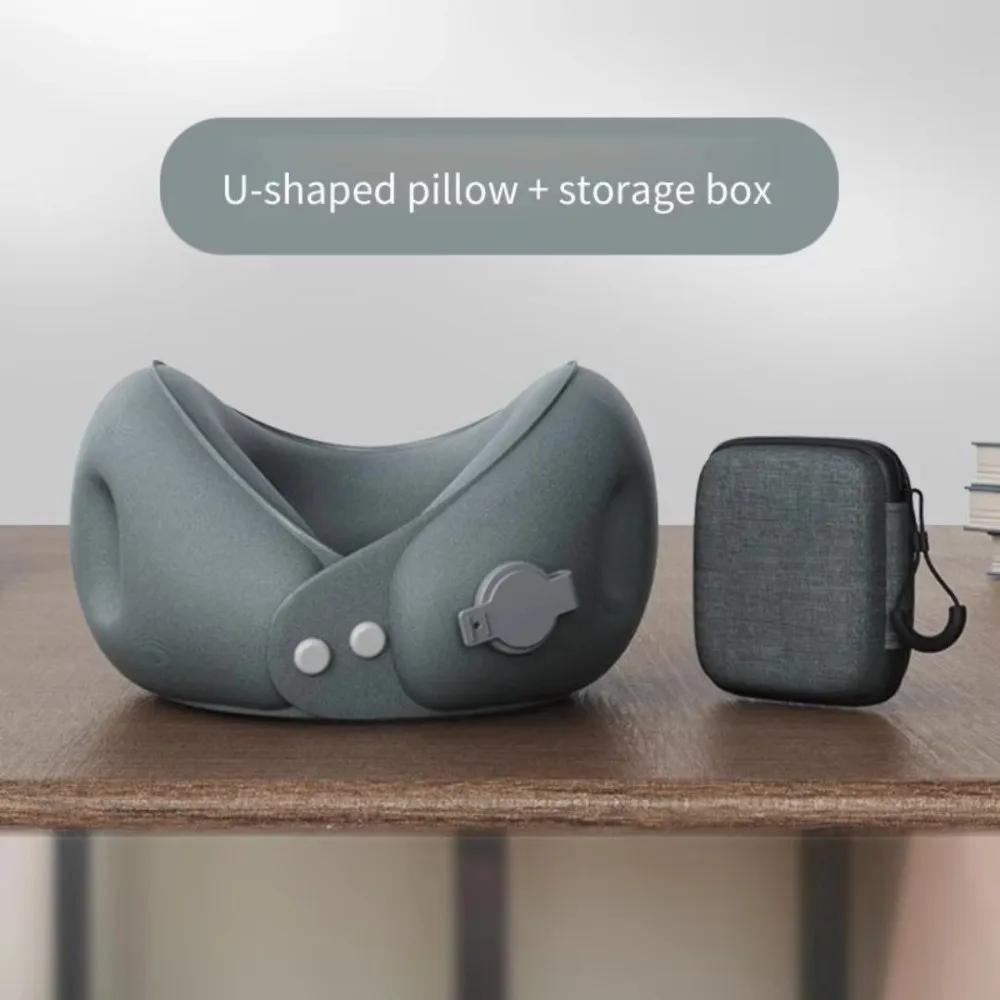 U-Shaped U-Shaped Neck Pillow Portable Design Washable Travel Neck Pillow Adjustable With Storage Bag Sleep Nap Pillows