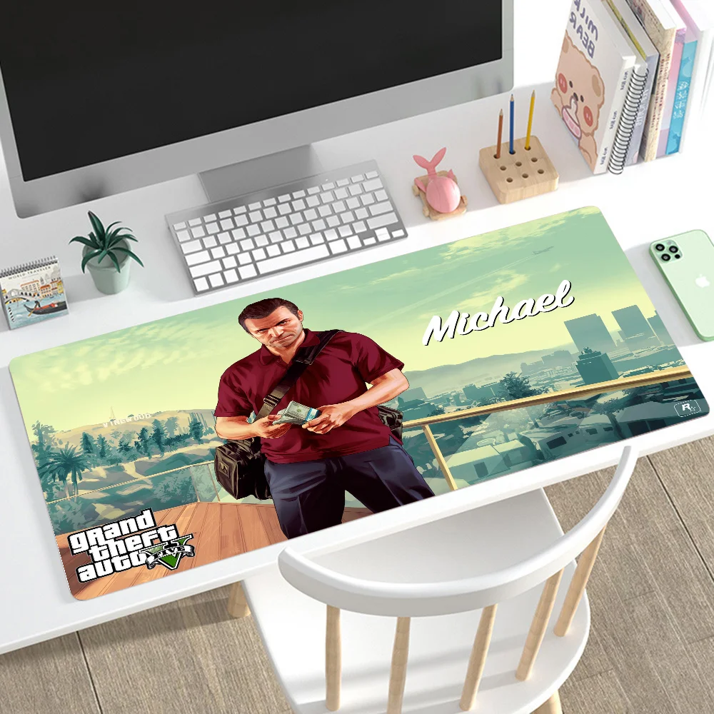 

Grand Theft Auto Mousepad Mouse Mat Desk Mat With Pad Gaming Accessories Prime Gaming XXL Keyboard Pad Padding Mat