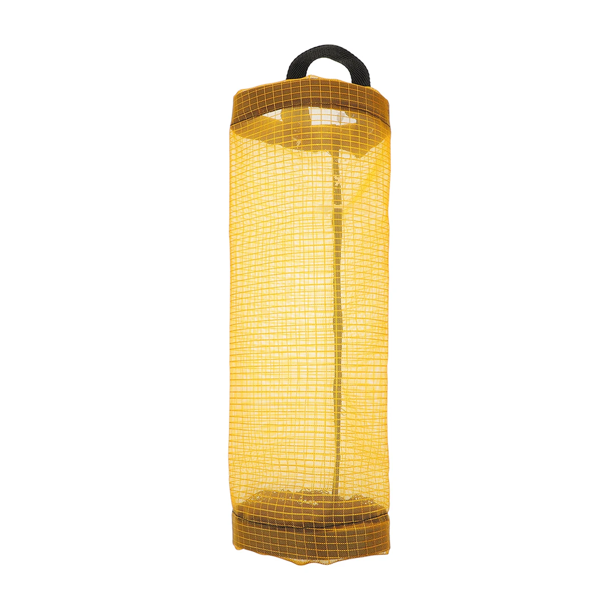 

Polyester Mesh Storage Bag Hanging Kitchen Trash Bag Holder Grocery Shopping Bags Dispenser Vertical Space Saver Grid Cloth