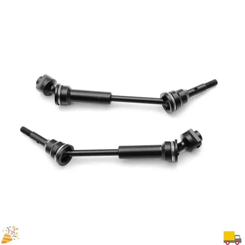 4 ชิ้นเหล็กด้านหน้าและด้านหลังเพลาขับ CVD สําหรับ 1/10 Traxxas Slash Rustler Stampede Hoss 4X4 RC รถอะไหล่อัพเกรด