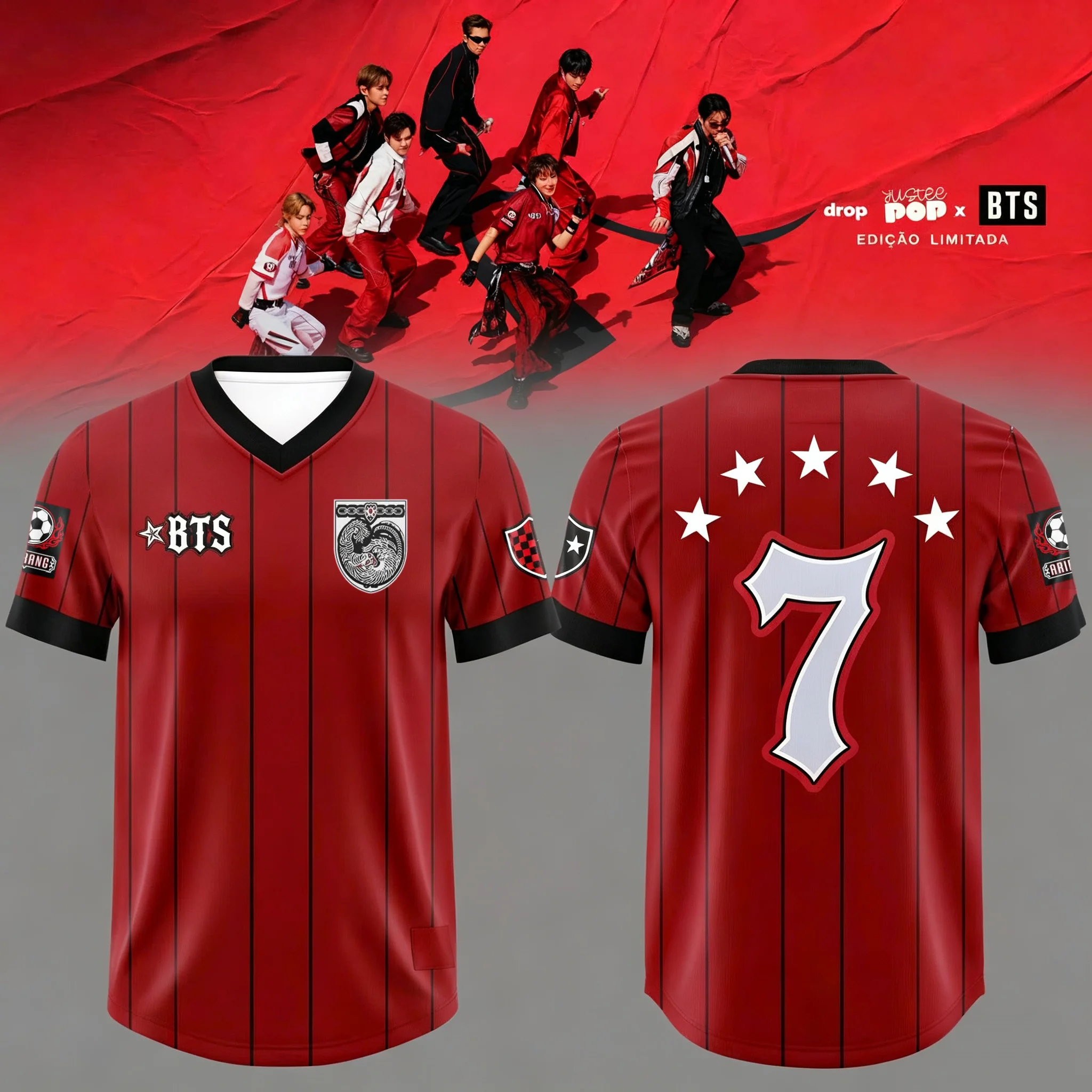 2026 Kpop BTS J-Hope Final Halftime Show Unisex Jersey T-shirt Special Edition Breathable Men's Women's Y2k Oversized T-shirt