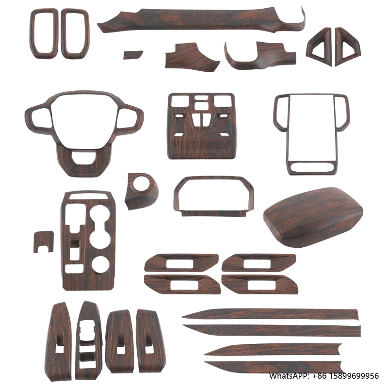 

Car Accessories Carbon Fiber Style Compatible with Ford Ranger 2024 Center Console Gear Shift Panel Cover Trim Interior Frame