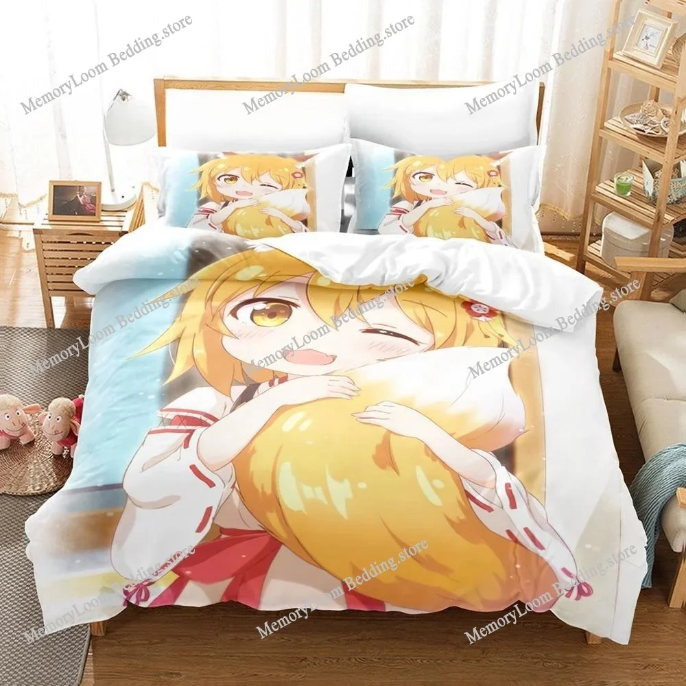 

3D Print Anime The Helpful Fox Senko San Bedding Set Single Twin Full Queen King Size Bed Set Adult Kid Bedroom Duvet Cover Sets
