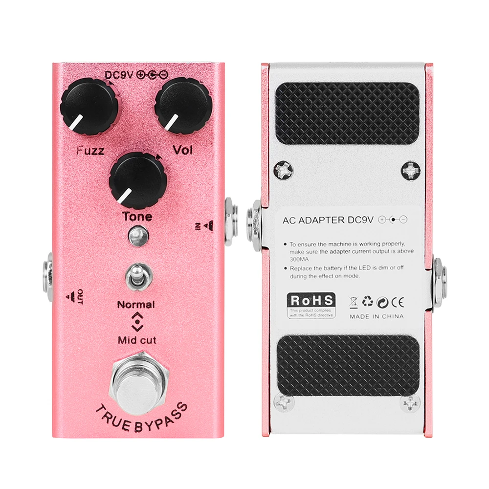 

EF-12 Classic Sound Fuzz Guitar Effect Pedal Electric Guitar Pedal Aluminum Alloy True Bypass Pedal Guitar Parts & Accessories