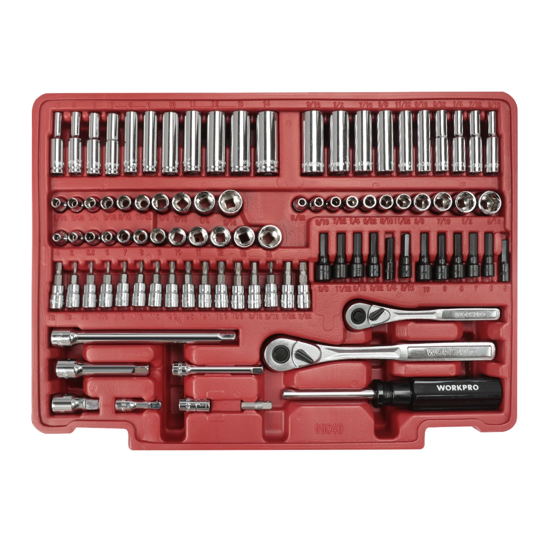 WORKPRO 449pcs Socket Set Repair Tool Set Ratchet Spanner Wrench Set Screwdriver Metalworking Tool Kit