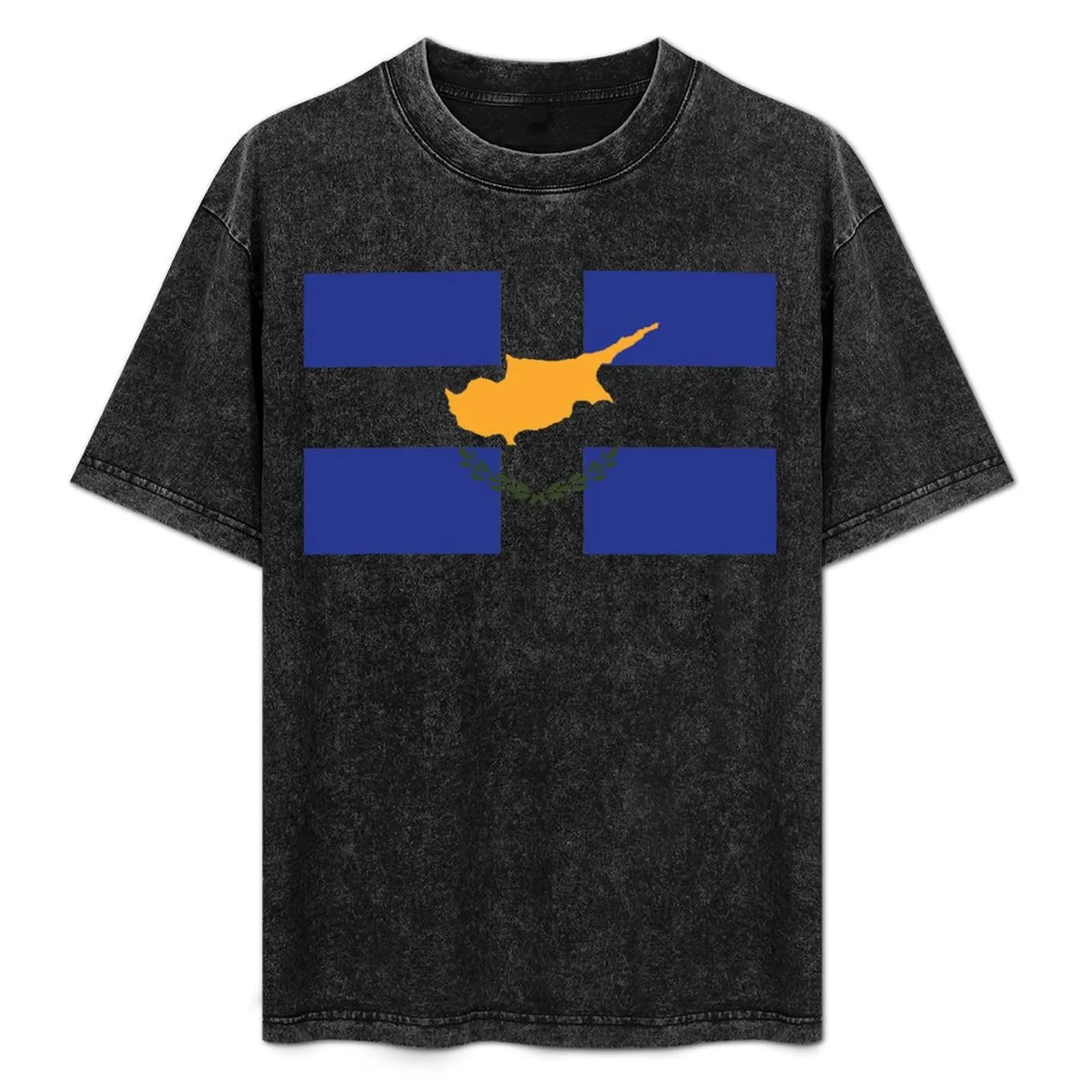 Greek Cyprus flag T-Shirt rapper graphic tees kawaii clothes mens workout shirts