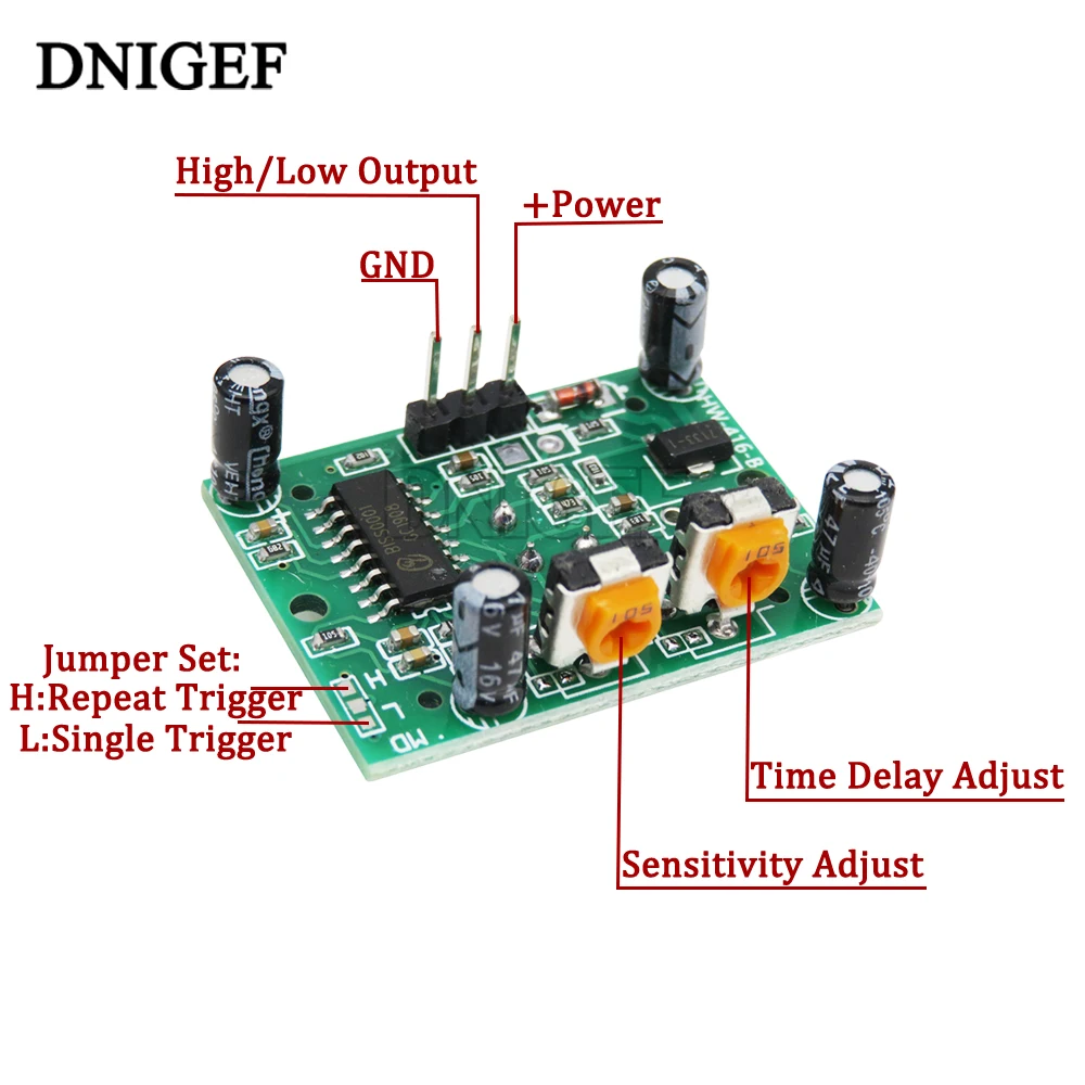 HC-SR501 HC-SR505 AM312 SR602 RCWL-0516 regulacja IR piroelektryczny czujnik podczerwieni Mini PIR moduł ruchu czujnik wspornik modułu