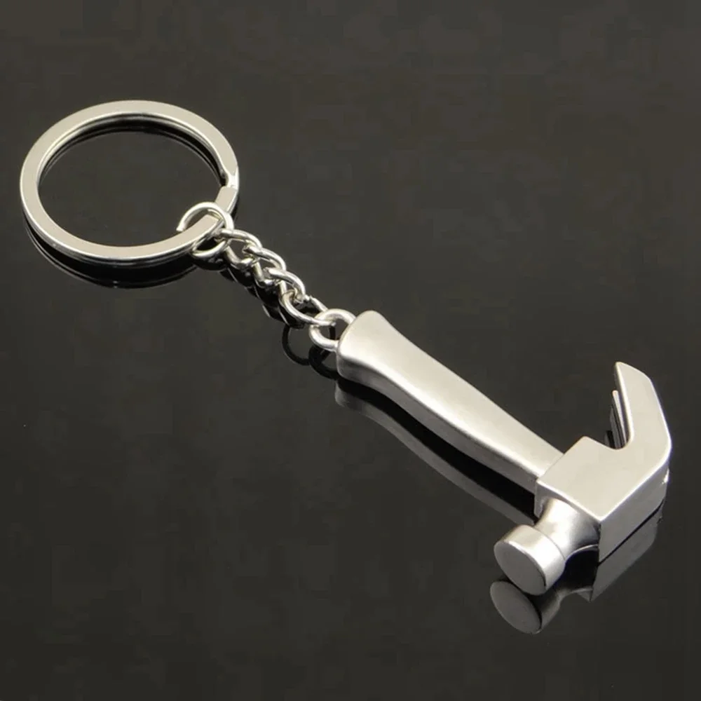 Mini llave de herramienta creativa, alicates Ax, regla de taladro, destornillador, llavero, anillo de Metal, regalo de 16 estilos, 1 ud.