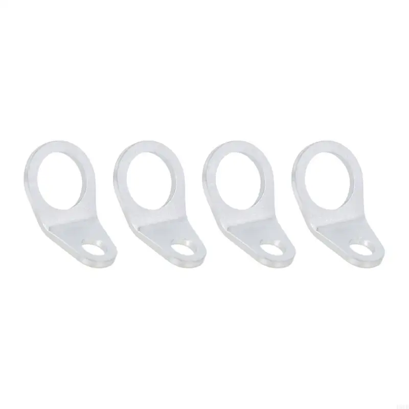 Motorcycle Strap Hooks, Bent Metal Mounting Points with Large Opening and Small Mounting Hole for Tie-Down Straps H9EE