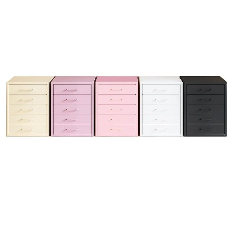 Cream wind table storage cabinet, chest of drawers, locker, desktop file cabinet, dopamine toy cabinet, cosmetic storage