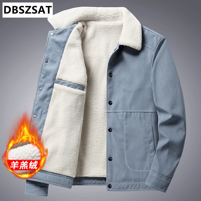 

2023 New Winter Parkas Jacket Men Casual Loose Velvet Thick Warm Coat Men Corduroy Windbreaker Outerwear Men Large Size M-5XL