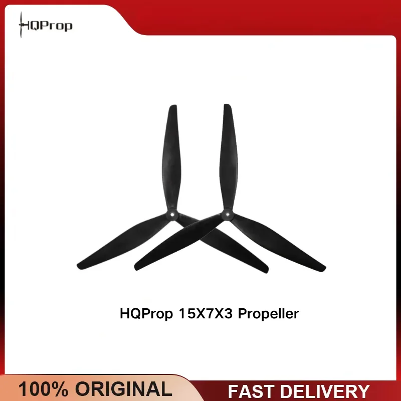 HQProp 15x7x3 Inch Tri-Blade Propeller 6mm Bore Glass Fiber Nylon for X-Class Heavy-Lift FPV Long Range Drone