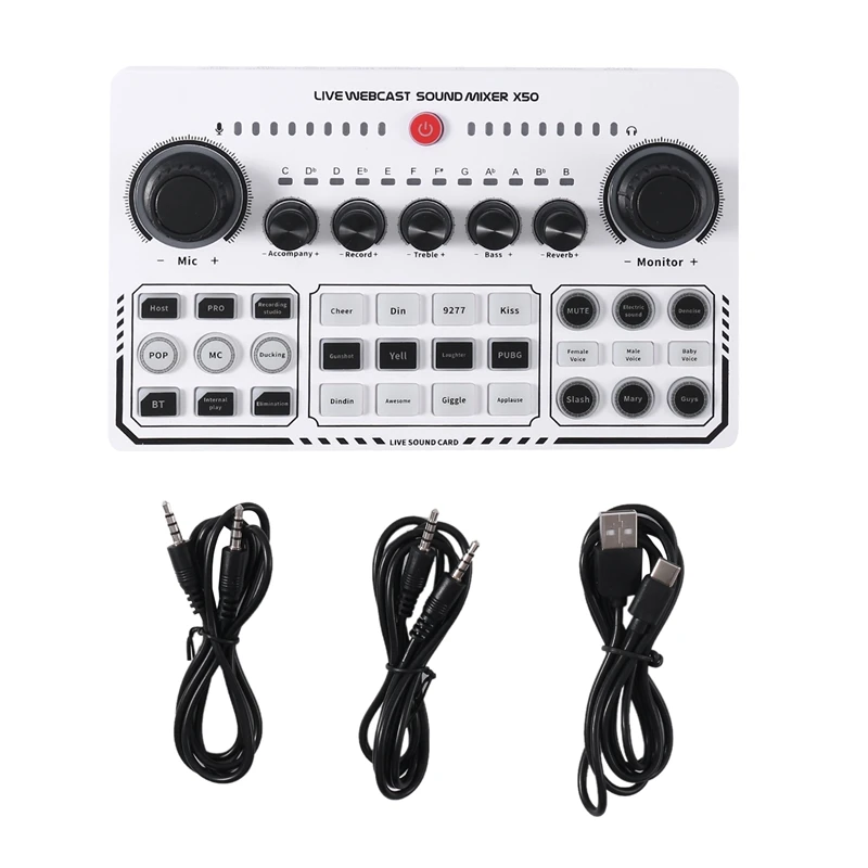 

USB Sound Card Live Broadcast Audio Mixer Interface Ound Card For Live Broadcast