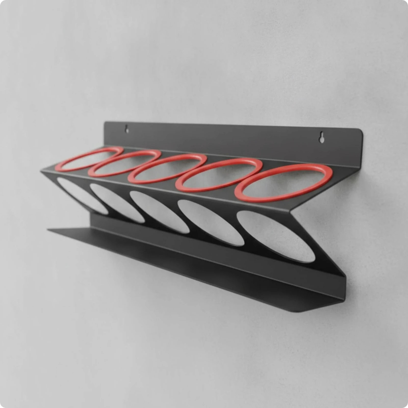 Wall-Mounted Spray Bottle Rack Space-Saving Z-Shaped Multi-Level Bottle Rack Sturdy Heavy Duty for Automotive Repair Technicians