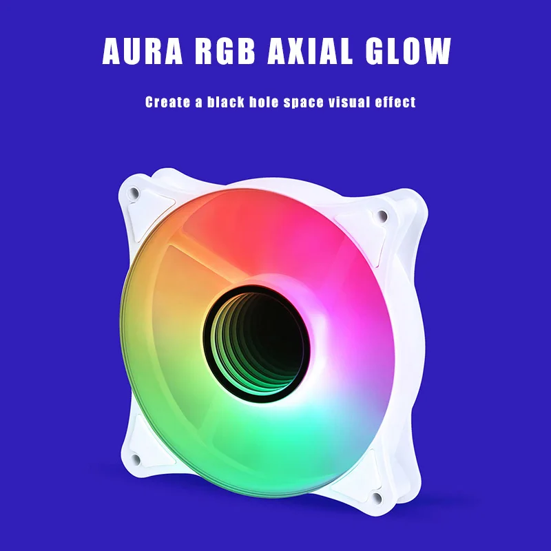 Shyrrik 3pcs/Set  37.44CFM 120mm Case Fans AURA 120mm Gamer Cabinet Cooling 5V 3PIN A-RGB Computer Case Air Radiator SF920
