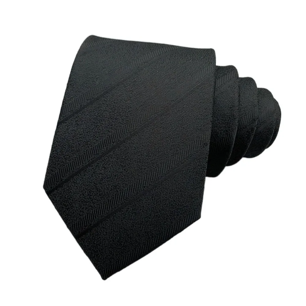 أزياء الصلبة اللون الأسود ربطة العنق الأزهار المشارب الرجال ربطة العنق الجاكار لينة الرجعية Cravat الأولاد