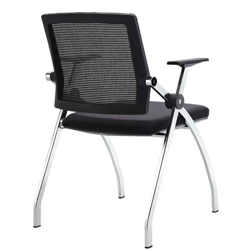 Cadeira de treinamento em malha com tablet, moda, escritório