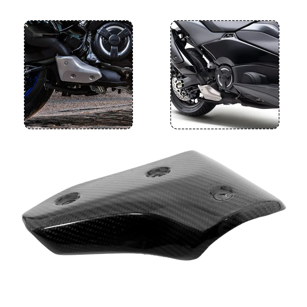 

Motorcycle Carbon Fiber Exhaust Pipe Guard Heat Shield Shell Cover Protector Decorative For YAMAHA T-MAX 560 530 Tmax560 Tmax530