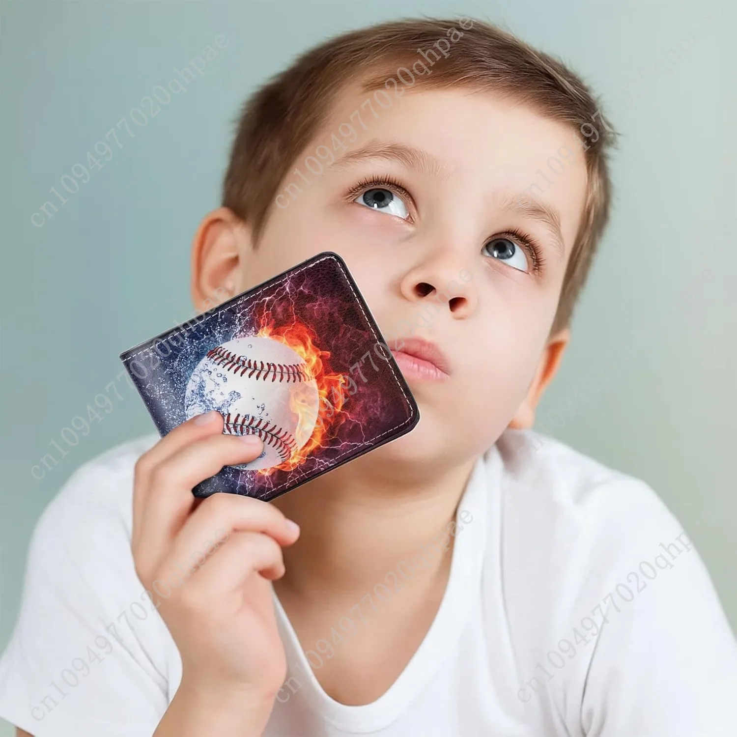 Kids Wallet for Boys, Birthday Gift for 5 6 7 8 9 10 11 12 Year Old Boy, Funny Baseball Wallet Bifold Rfid Blocking Boys Wallet