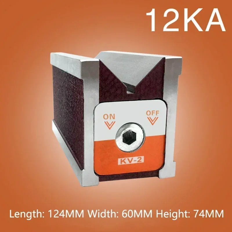 KV-2 Magnetic Triangular Table Right Angle Magnetic Base V Type Magnetic Block Wire Cutting Magnet 12K CH