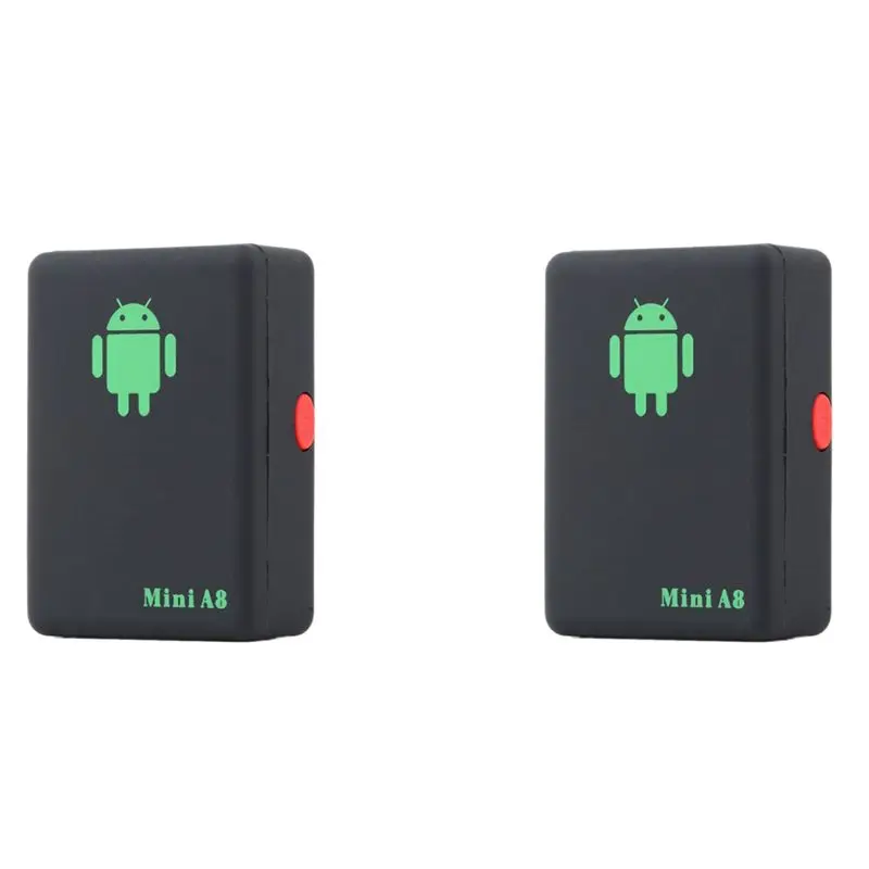 2X с кнопкой SOS, умный мини-локатор A8 с поддержкой GSM/GPRS/LBS, адаптер для отслеживания домашних животных в режиме реального времени, мини-локатор A8.