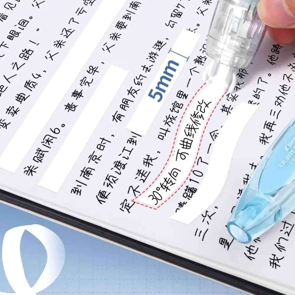 Durable Press Type Correction Tape Pen Shape Candy Color Corrector Replaceable Core Altered Tools Students