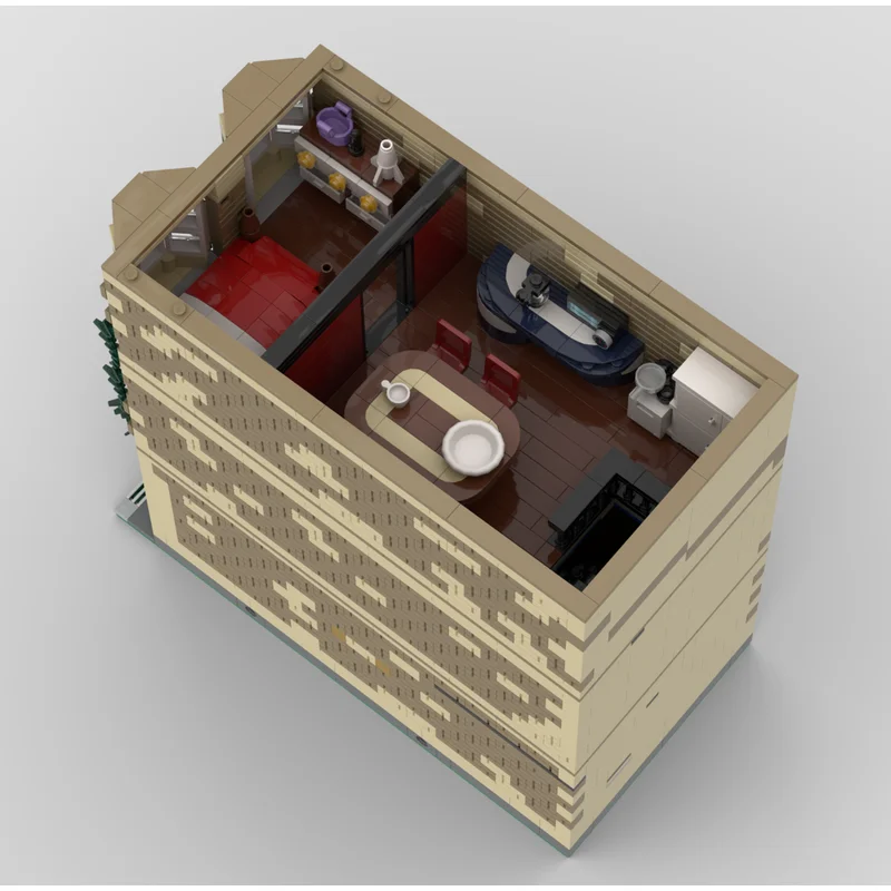 Klocki konstrukcyjne San Francisco Model Domu Technologia Klocki Ulica Miasta Widok Model DIY Zestaw do Składania Zabawka Konstrukcyjna Świąteczna