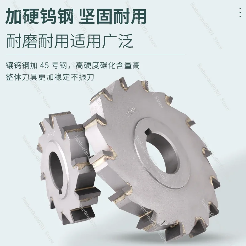 Disc Milling Cutter Milling Cutter Plate Tungsten Steel Carbide Milling Cutter Outer Diameter 200/250