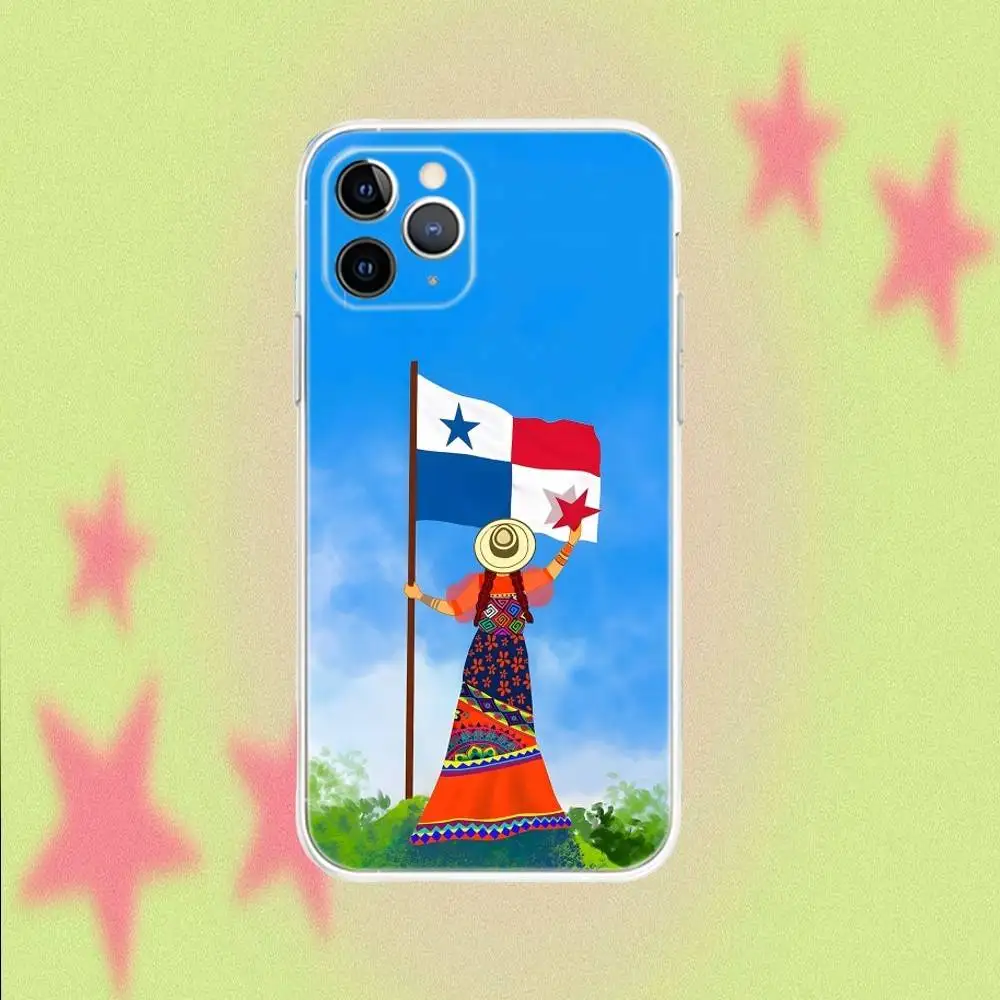 حافظة هاتف بنما الاستوائية لهاتف آيفون 17,16,15,14,13,12,11 Pro,Max,Plus,Air,X,XS,XR,SE,Mini شفافة ناعمة