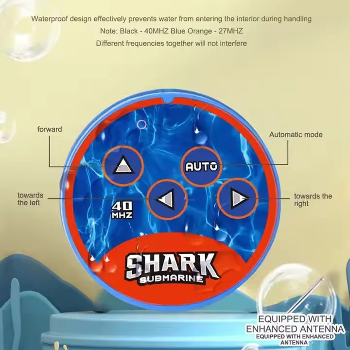 RC القرش راديو صغير التحكم عن بعد قارب السمك الغواصة الكهربائية لعبة حيوانات واقعية لحمام السباحة خزان المياه هدايا الاطفال