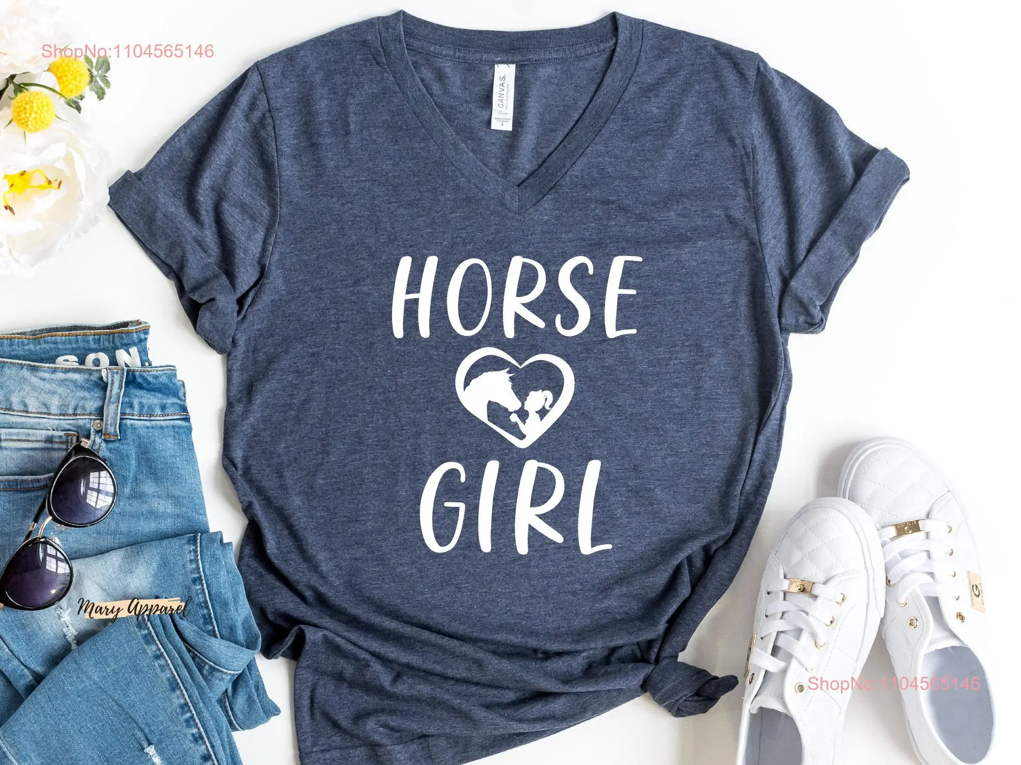 

Футболка Horse Girl Lover Equestrian Heart с длинными или короткими рукавами