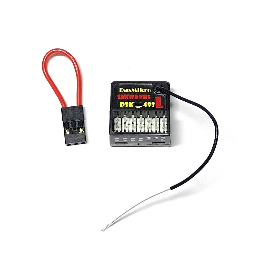 

DASMIKRO DSK-493L FH5 СОВМЕСТИМЫЙ ДЛИННЫЙ АНТЕНА-приемник ДЛЯ SANWA FH5 FH-5 M17 MT-5 MT-R FHSS-5