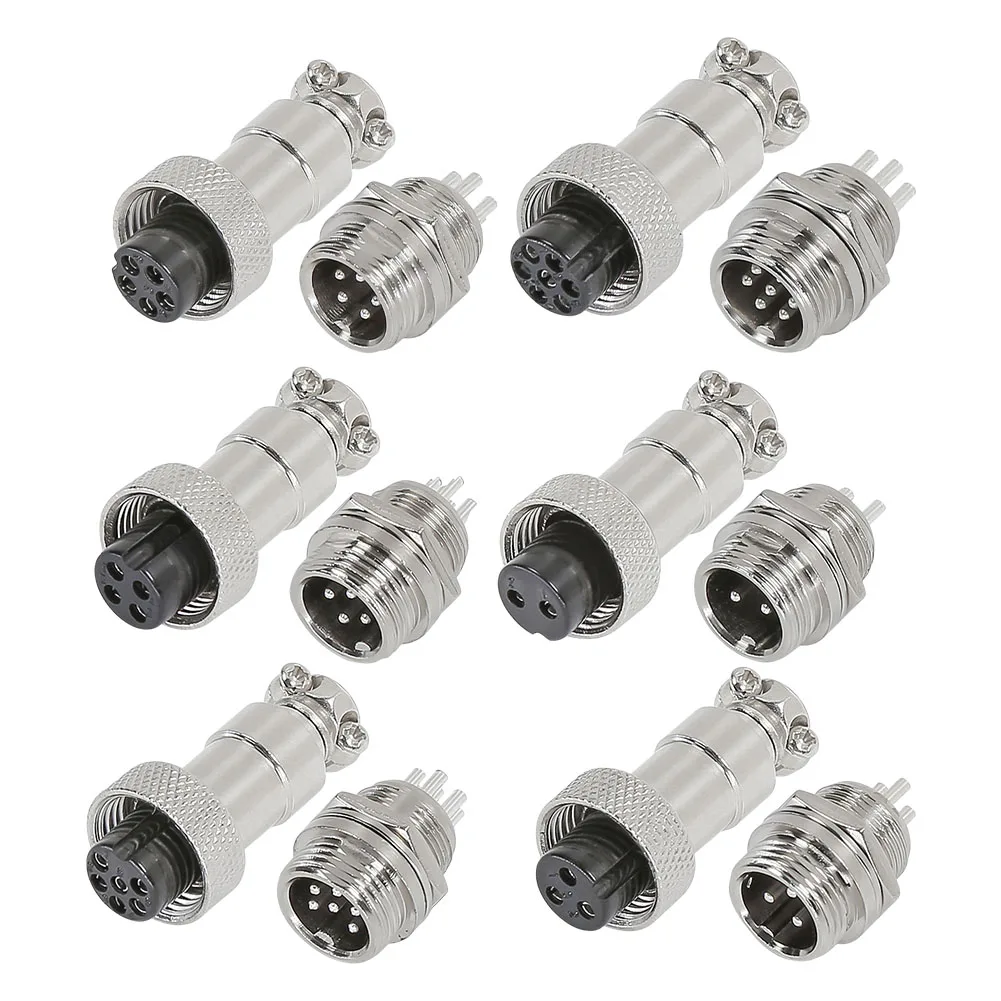 Long lasting GX12 Installation Plug 2 7 Pin Aviation Panel Plug Socket Male & Female Connector Durable Performance