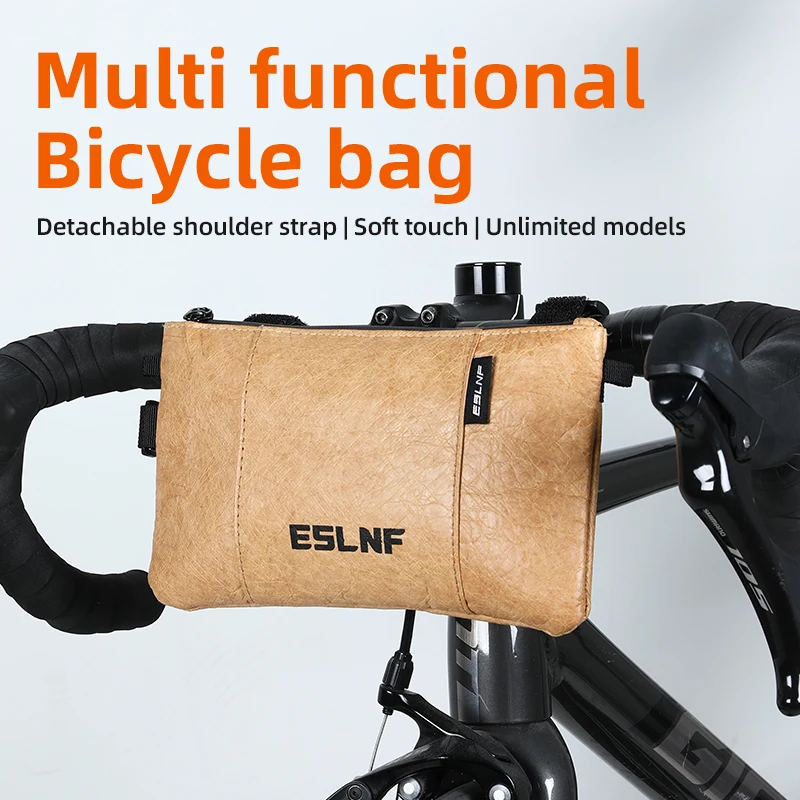 

ESLNF Eco-friendly Cycling Pouch Riding Bicycle Handlebar Bags Mountain Road Bike Purse Crossbody Bag