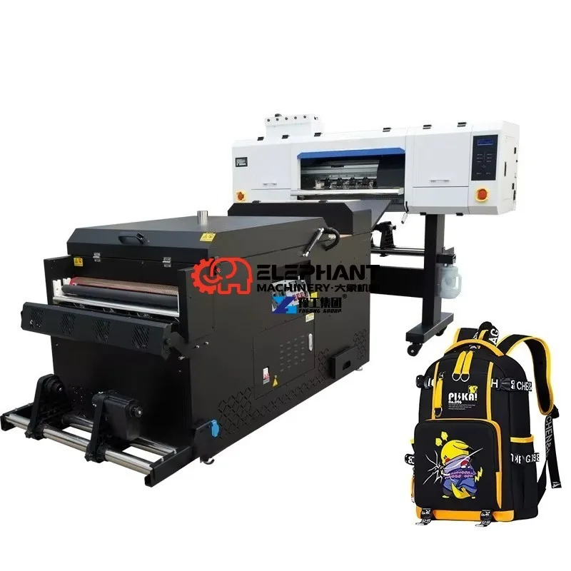 Hot Sale  4 Head 60cm All in One Garment DTF Printer with Drying Oven and White Ink Circulation