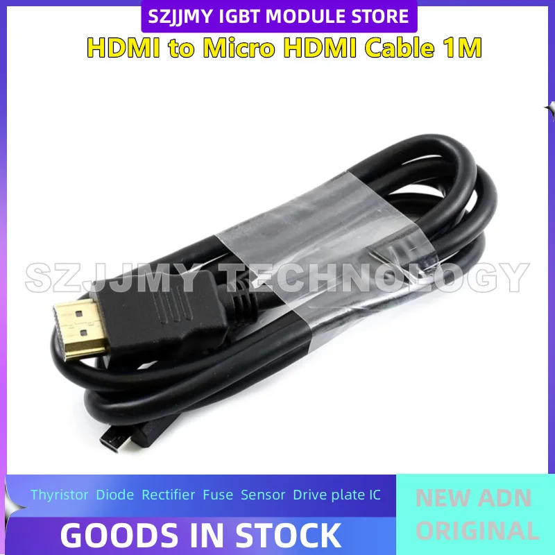 brand new Raspberry Pi 4th generation B-type HDMI to Micro HDMI adapter cable, high-definition video connection cable