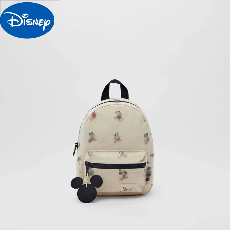 Disney Mickey Mouse mini bolsa de lona para meninas, mochila infantil, senhoras, novo